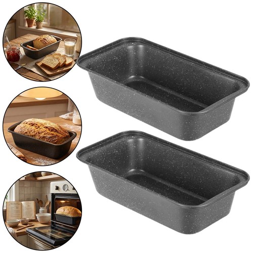 2pcs set loaf tin - tin, non-stick