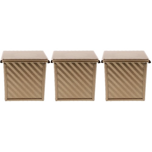 3pcs small bread loaf - bread, pans