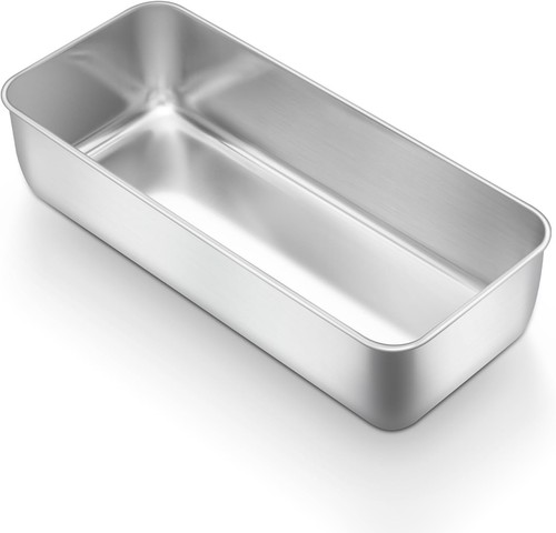 3lb loaf tin stainless - loaf, steel