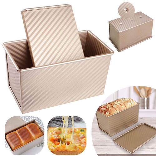 Rectangle non stick toast - toast, box