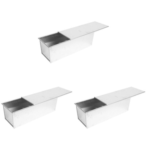 3pcs silver metal - silver, pans